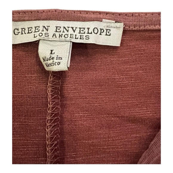 Dusty Rose Blouse Top by Green Envelope - Picture 2 of 3
